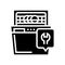 dishwasher repair glyph icon vector illustration