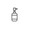 Dishwashing detergent bottle line icon