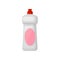Dishwashing detergent plastic bottle, household cleaning chemical product container vector Illustration on a white