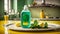 Dishwashing liquid a bottle, lemon, house hygiene mint cleanup sanitation service