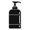 Disinfectant dispenser bottle icon, simple style