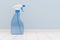 Disinfectant spray into bathroom. 3d illustration