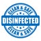 Disinfected vector label