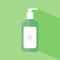 disinfection or hand sanitizer bottle, washing gel. Vector illustration suitable for hygiene, disinfect, medical, clean life, anti