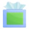 Disinfection paper napkins icon, cartoon style