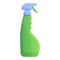 Disinfection spray bottle icon, cartoon style