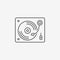 Disk Jockey turntable icon