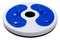 Disk for training the muscles of the press and back, rotation of the body, universal sports equipment, on a white