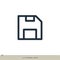 Diskette Icon Vector Logo Template Illustration Design. Vector EPS 10