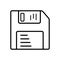 Diskette vector icon illustration photo