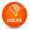 Dislike elegant orange round button