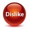 Dislike glassy brown round button