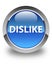 Dislike glossy blue round button