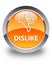 Dislike glossy orange round button