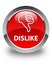 Dislike glossy red round button