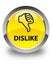 Dislike glossy yellow round button