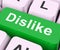 Dislike Key Means Hate Or Loathe