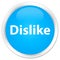 Dislike premium cyan blue round button