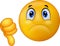 Dislike sign emoticon cartoon