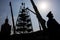 Dismantling of the Christmas tree on Maydan Nezalezhnost
