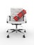 Dismissal of manager. Dynamit on office armchair