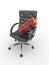 Dismissal of manager. Dynamit on office armchair