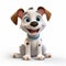 Disney Animated Character Dog Puppy In Pixar Style