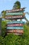 Disney Castaway Cay Wooden Directional Signs