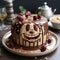 Disney Character Pudding Face Cake: Unique 2d Design With Mouse Theme