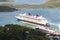 Disney Cruise Ship Fantasy Docks in St. Thomas Virgin Islands