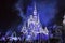 Disney`s Cinderella Castle With Christmas Icicles