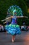 Disneyland Fantasy Parade Dancers in Peacock Costume