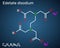 Disodium EDTA, edetate disodium,  disodium edetate,  molecule. It is diamine, is polyvalent chelating agent used to treat