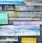 Disorder Tropical wooden wall,wooden paint with color