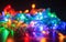 Disordered Christmas LED Lights