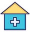 Dispensary,hospital, Isolated Vector Icon which can be easily edit or modified.