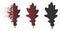 Dispersed Pixel Halftone Oak Leaf Icon