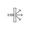 dispersion icon. Element of physics science for mobile concept and web apps icon. Thin line icon for website design and