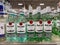 A display of bottles of Bacardi Rum Superior with background bokeh at a Binneys liqour store in Springfield, Illinois