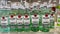 A display of bottles of Bacardi Rum Superior with background bokeh at a Binneys liqour store in Springfield, Illinois