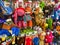 A display of colorful Kong Knots dog toys for sale at a Petsmart Superstore