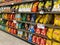 A display of Lays potato chips on a display shelf of a Publix Grocery Store