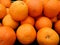 Display of oranges in a shopping center