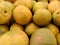 Display of oranges in a shopping center