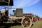 Display of Russell steam tractor at threshing show