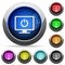 Display standby mode round glossy buttons