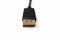 Displayport cable and connector with gold plated contacts