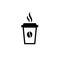 Disposable cups of coffee icon