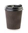 Disposable empty cup isolated without shadow. Clipping path - Image