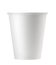 Disposable empty white paper cup isolated. Clipping path - Image